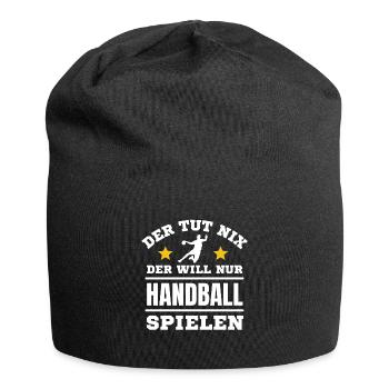 Handball Spielen Spieler Handball Liebhaber - Jersey-Beanie - Schwarz - Vorne