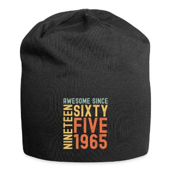 Awesome since 1965 Geburtstag Geschenk Jahreszahl - Jersey-Beanie - Schwarz - Vorne