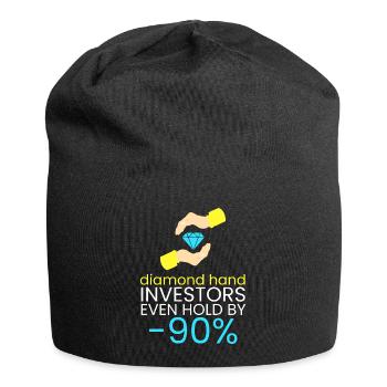 Diamond hands never sell - Jersey Beanie - black - Front