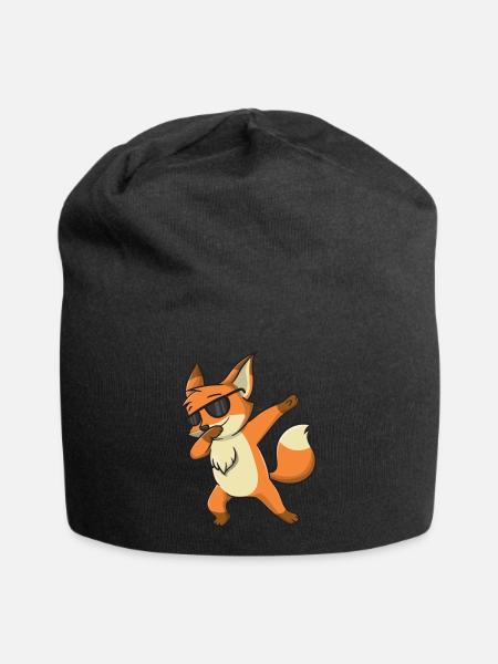 Fox-Sonnenbrille - Jersey-Beanie - Schwarz