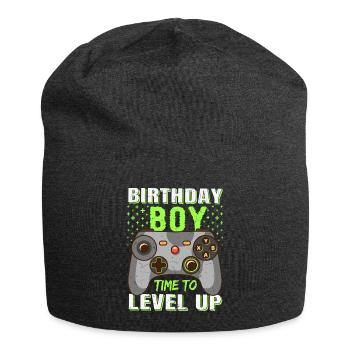 Geburtstagskind Zeit, um Videospiel Geburtstag zu verbessern - Jersey-Beanie - Anthrazit - Vorne