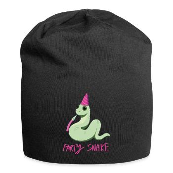 Serpent de fête - Bonnet en jersey - noir - Devant