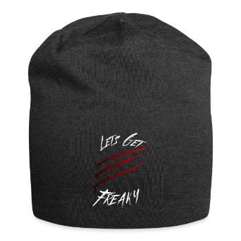 Lets Get Freaky Halloween Scary Bloody Claw Mark - Jersey Beanie - charcoal grey - Front