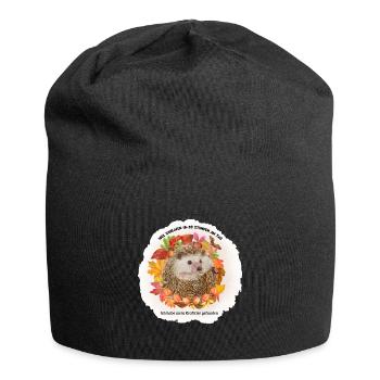 Ich habe mein Krafttier gefunden - Igel - Jersey-Beanie - Schwarz - Vorne