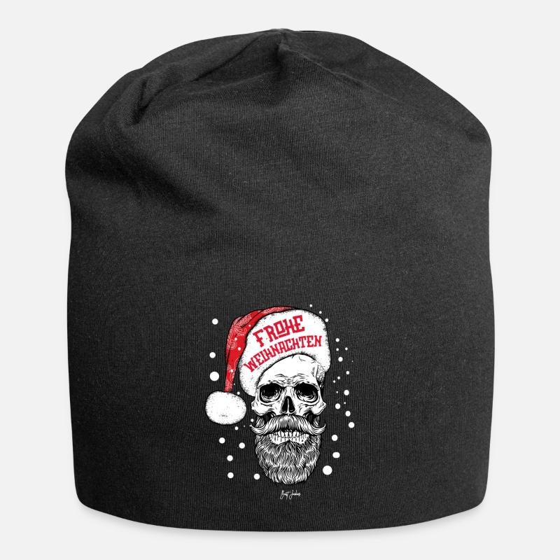 FROHE WEIHNACHTEN - Jersey-Beanie - Schwarz