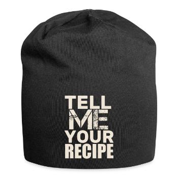 tell recipe - Jersey-Beanie - Schwarz - Vorne