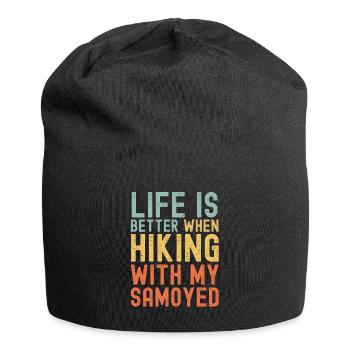 Samojeden Wanderhund retro - Jersey-Beanie - Schwarz - Vorne