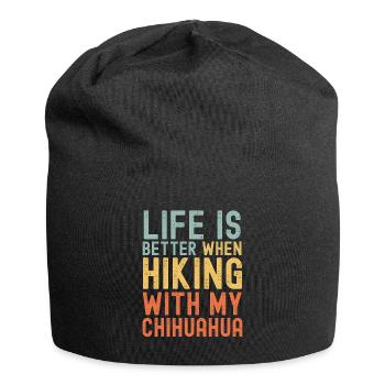 Chihuahua Wanderhund retro - Jersey-Beanie - Schwarz - Vorne