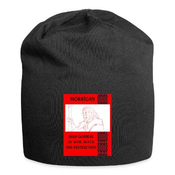 MÓRRÍGAN, IRISH GODDESS OF WAR. - Jersey Beanie - black - Front