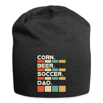 Vater - Jersey-Beanie - Schwarz - Vorne