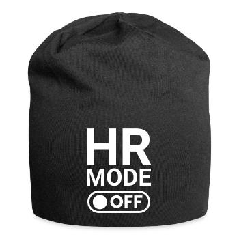 HR-Modus AUS - Jersey-Beanie - Schwarz - Vorne