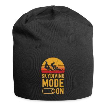 Skydiving Mode on retro vintage - Jersey-Beanie - Schwarz - Vorne