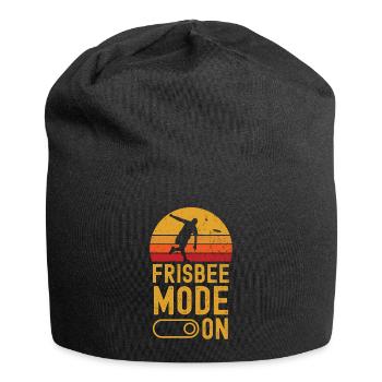 Frisbee Mode on retro vintage - Jersey-Beanie - Schwarz - Vorne