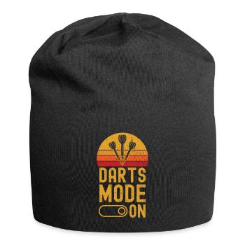 Dart Mode on retro vintage - Jersey-Beanie - Schwarz - Vorne