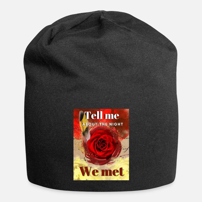 The Night we met Design - Jersey Beanie - black