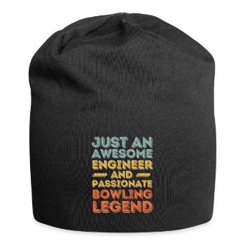 Ingenieur Bowling retro - Jersey-Beanie - Schwarz - Vorne
