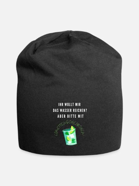 Wasser reichen - Jersey-Beanie - Schwarz