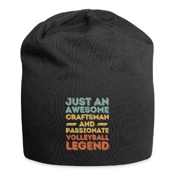Handwerker Volleyball retro - Jersey-Beanie - Schwarz - Vorne
