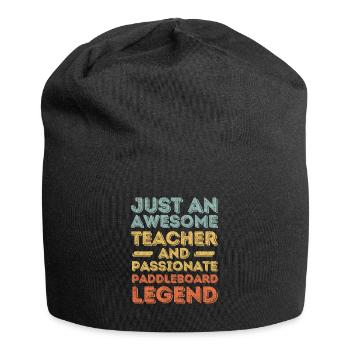 Lehrer Paddleboard retro - Jersey-Beanie - Schwarz - Vorne