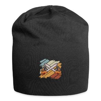 Wood Gifts Chainsaw Chainsaw Woodworkers - Jersey Beanie - black - Front