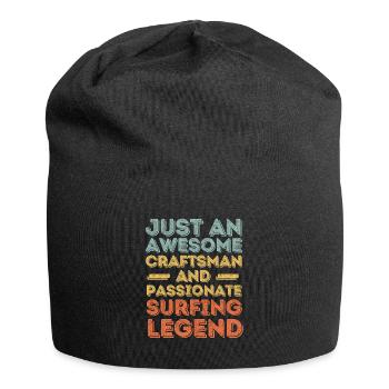 Artisan Surf rétro - Bonnet en jersey - noir - Devant