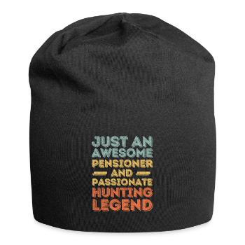 Pensioners hunting retro - Jersey Beanie - black - Front