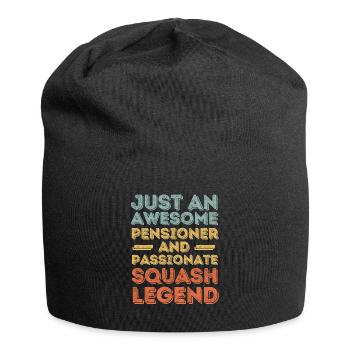 Pensioner Squash retro - Jersey Beanie - black - Front