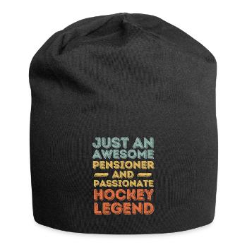 Retraité Hockey rétro - Bonnet en jersey - noir - Devant