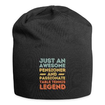 Rentner Tischtennis retro - Jersey-Beanie - Schwarz - Vorne