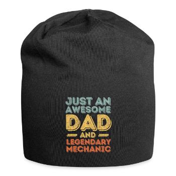 Papa Mécanicien Fête des pères - Bonnet en jersey - noir - Devant