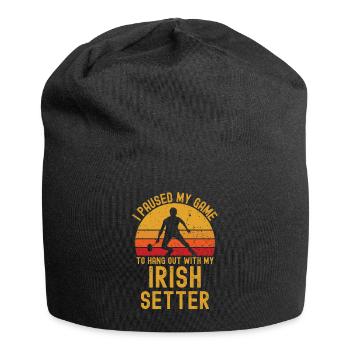 Badminton and Irish Setter - Jersey Beanie - black - Front