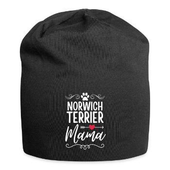 Norwich Terrier Mama - Jersey Beanie - black - Front