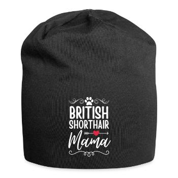 Maman britannique à poil court - Bonnet en jersey - noir - Devant