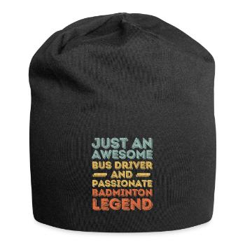 Bus driver Badminton retro - Jersey Beanie - black - Front