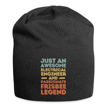 Electrical engineer Frisbee retro - Jersey Beanie - black - Front
