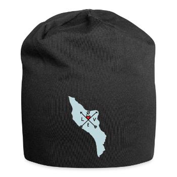 Il d'oléron liebt alle Richtungen - Jersey-Beanie - Schwarz - Vorne