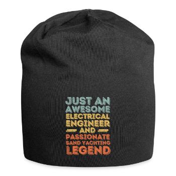 Electrical engineer sand sails retro - Jersey Beanie - black - Front