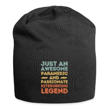 Paramedic Kitesurfing retro - Jersey Beanie - black - Front