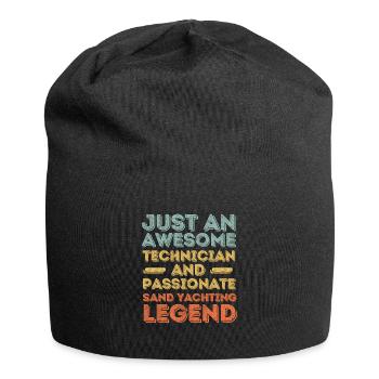 Techniker Strandsegeln retro - Jersey-Beanie - Schwarz - Vorne
