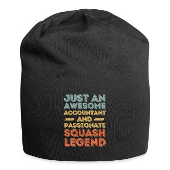 Accountant Squash retro - Jersey Beanie - black - Front