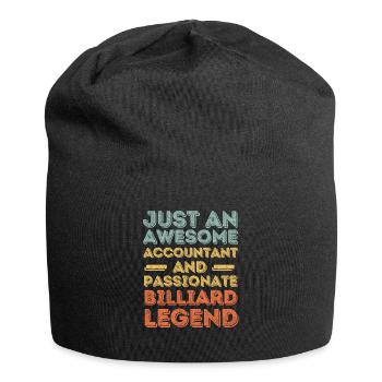 Buchhalter Billard retro - Jersey-Beanie - Schwarz - Vorne