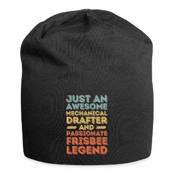 Technical draughtsman Frisbee retro - Jersey Beanie - black - Front