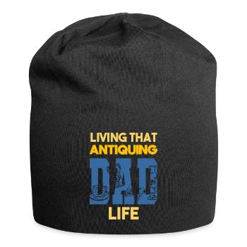 Living That Antiquing Dad Life Antiques Papa - Jersey Beanie - black - Front