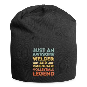 Welder Volleyball retro - Jersey Beanie - black - Front