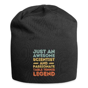 Wissenschaftler Tischtennis retro - Jersey-Beanie - Schwarz - Vorne