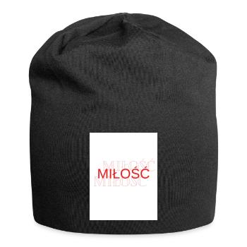 LOVE - Jersey Beanie - black - Front