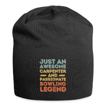 Zimmermann Bowling retro - Jersey-Beanie - Schwarz - Vorne