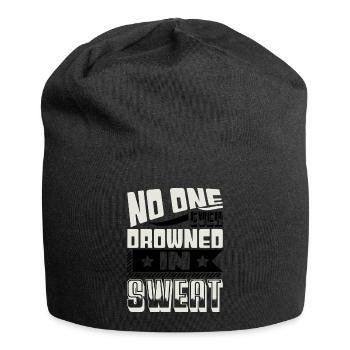NO ONE EVER DROWNES IN SWEAT - Jersey Beanie - black - Front