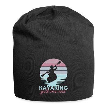 Kayaking gets me wet - Jersey-Beanie - Schwarz - Vorne