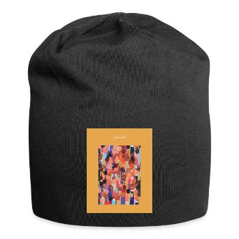 lebe bunter - Jersey-Beanie - Schwarz - Vorne